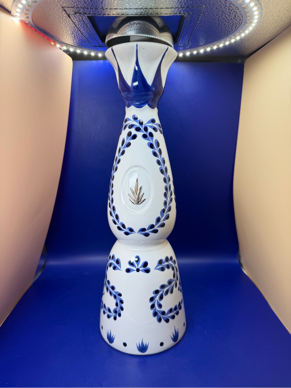 Clase Azul Reposado Tequila Ceramic Empty Bottle Silver Stopper